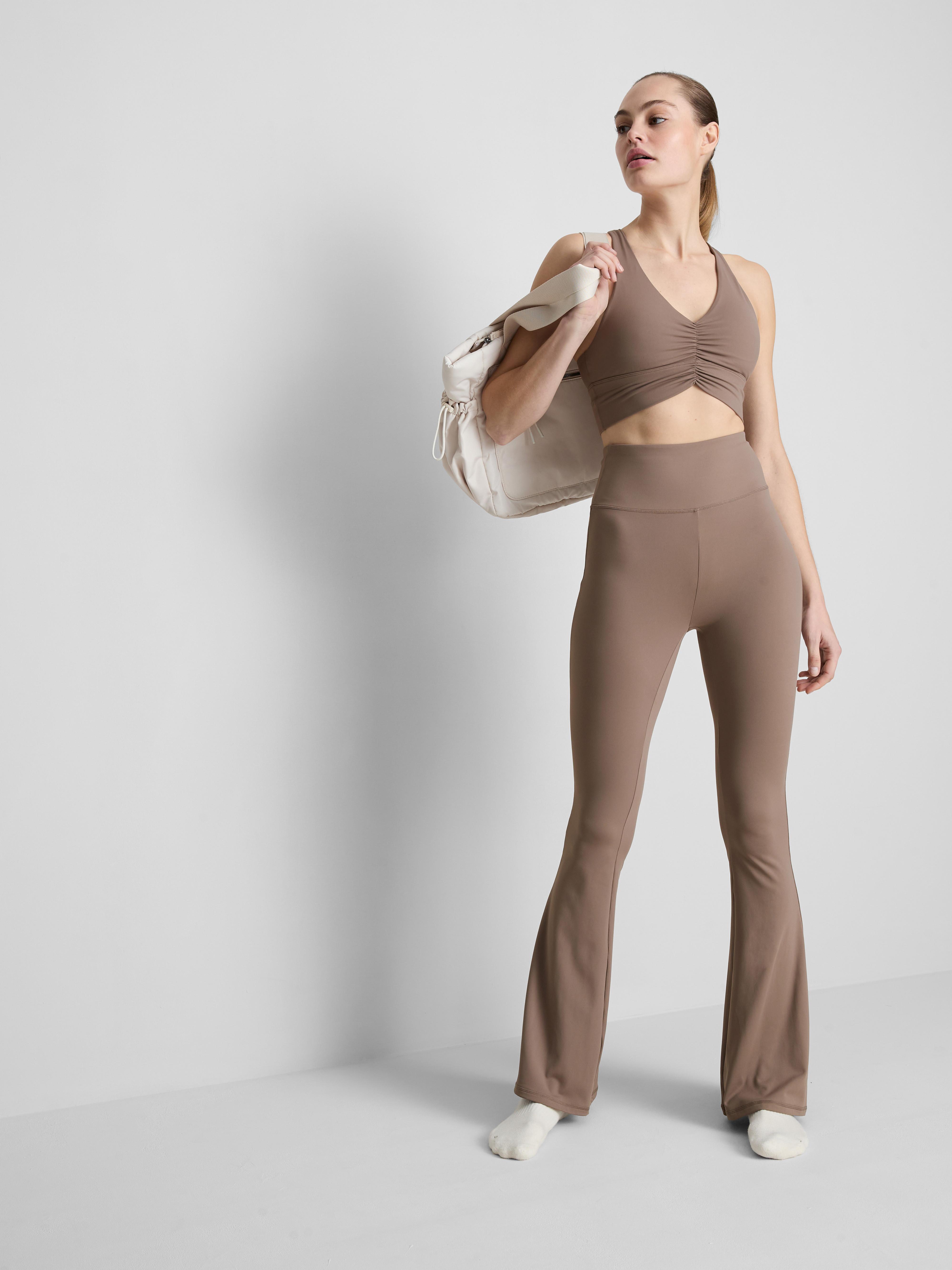 Buttery Soft Flared Leggings — Brown